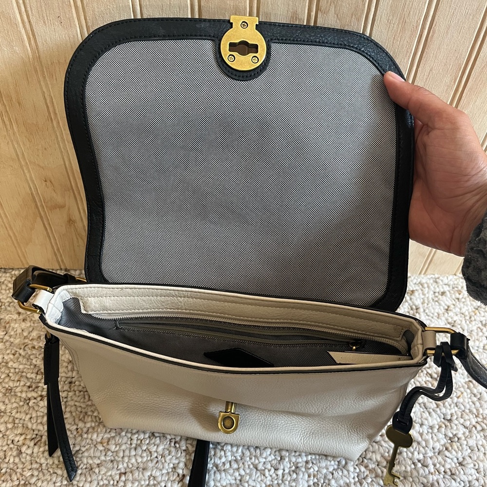 Fossil Classic Crossbody Snake Python And Tan - image 6